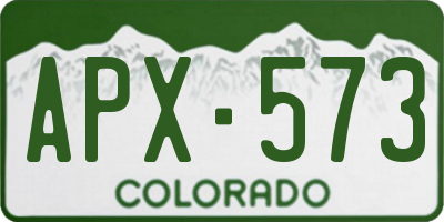 CO license plate APX573