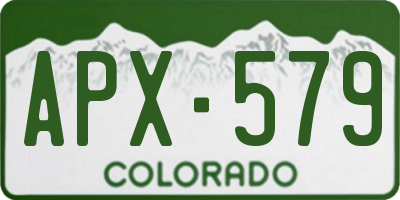 CO license plate APX579