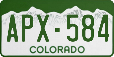 CO license plate APX584