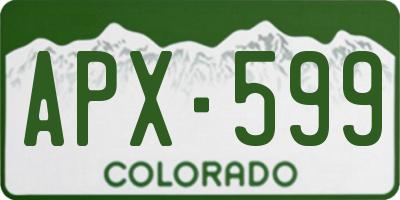 CO license plate APX599
