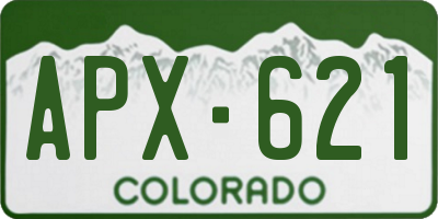 CO license plate APX621
