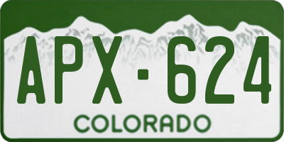 CO license plate APX624