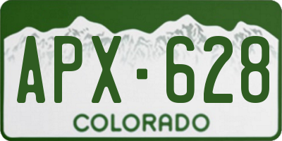 CO license plate APX628