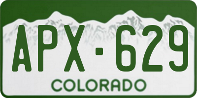 CO license plate APX629