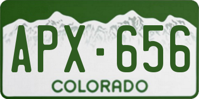 CO license plate APX656