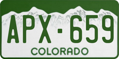 CO license plate APX659