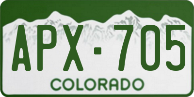 CO license plate APX705