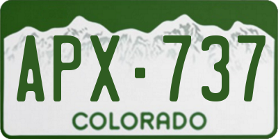 CO license plate APX737