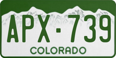 CO license plate APX739