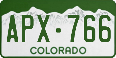 CO license plate APX766