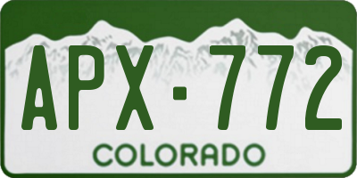 CO license plate APX772