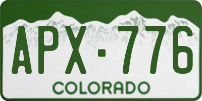 CO license plate APX776
