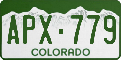 CO license plate APX779