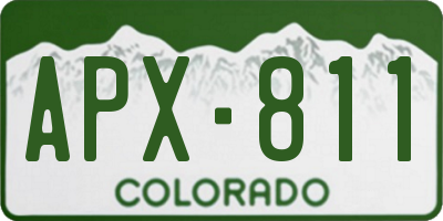 CO license plate APX811