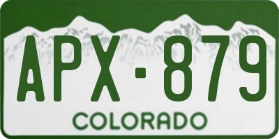 CO license plate APX879