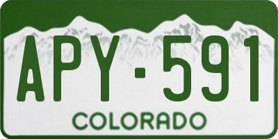 CO license plate APY591