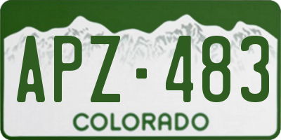 CO license plate APZ483