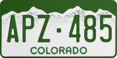 CO license plate APZ485