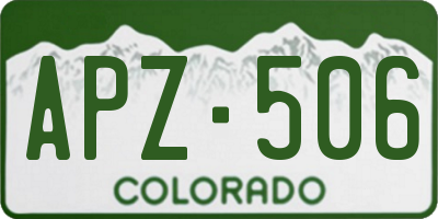 CO license plate APZ506