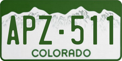 CO license plate APZ511