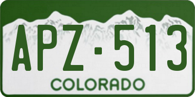 CO license plate APZ513