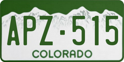 CO license plate APZ515