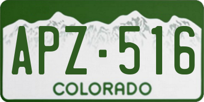 CO license plate APZ516