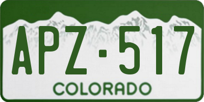 CO license plate APZ517