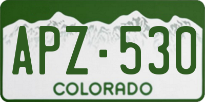 CO license plate APZ530