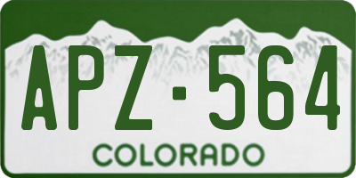 CO license plate APZ564