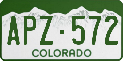 CO license plate APZ572