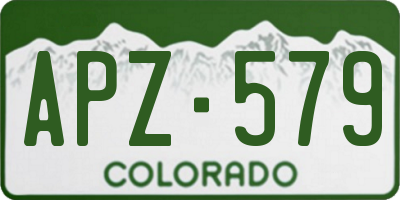 CO license plate APZ579