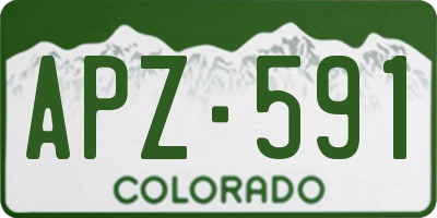 CO license plate APZ591