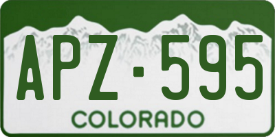 CO license plate APZ595