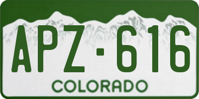 CO license plate APZ616
