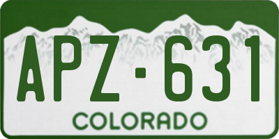 CO license plate APZ631
