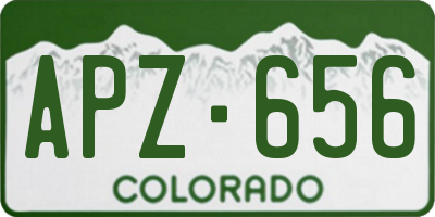 CO license plate APZ656