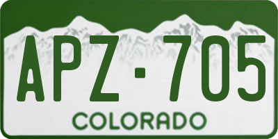 CO license plate APZ705