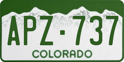 CO license plate APZ737