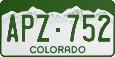 CO license plate APZ752
