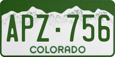 CO license plate APZ756