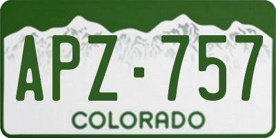 CO license plate APZ757