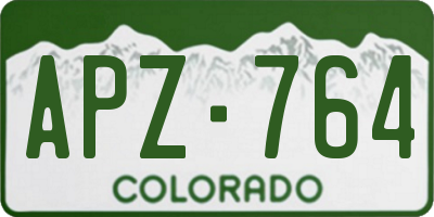 CO license plate APZ764