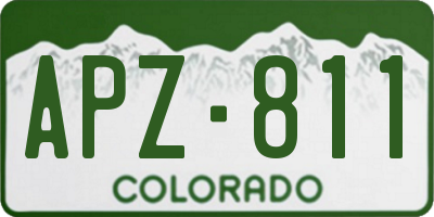 CO license plate APZ811