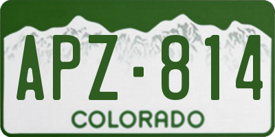 CO license plate APZ814