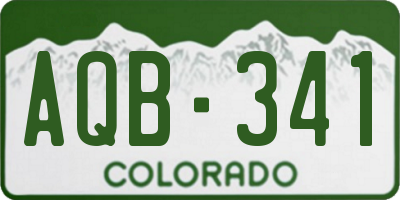 CO license plate AQB341