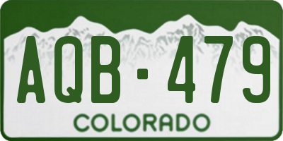 CO license plate AQB479