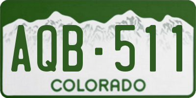 CO license plate AQB511