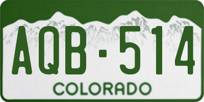 CO license plate AQB514