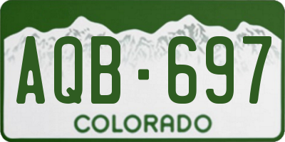 CO license plate AQB697